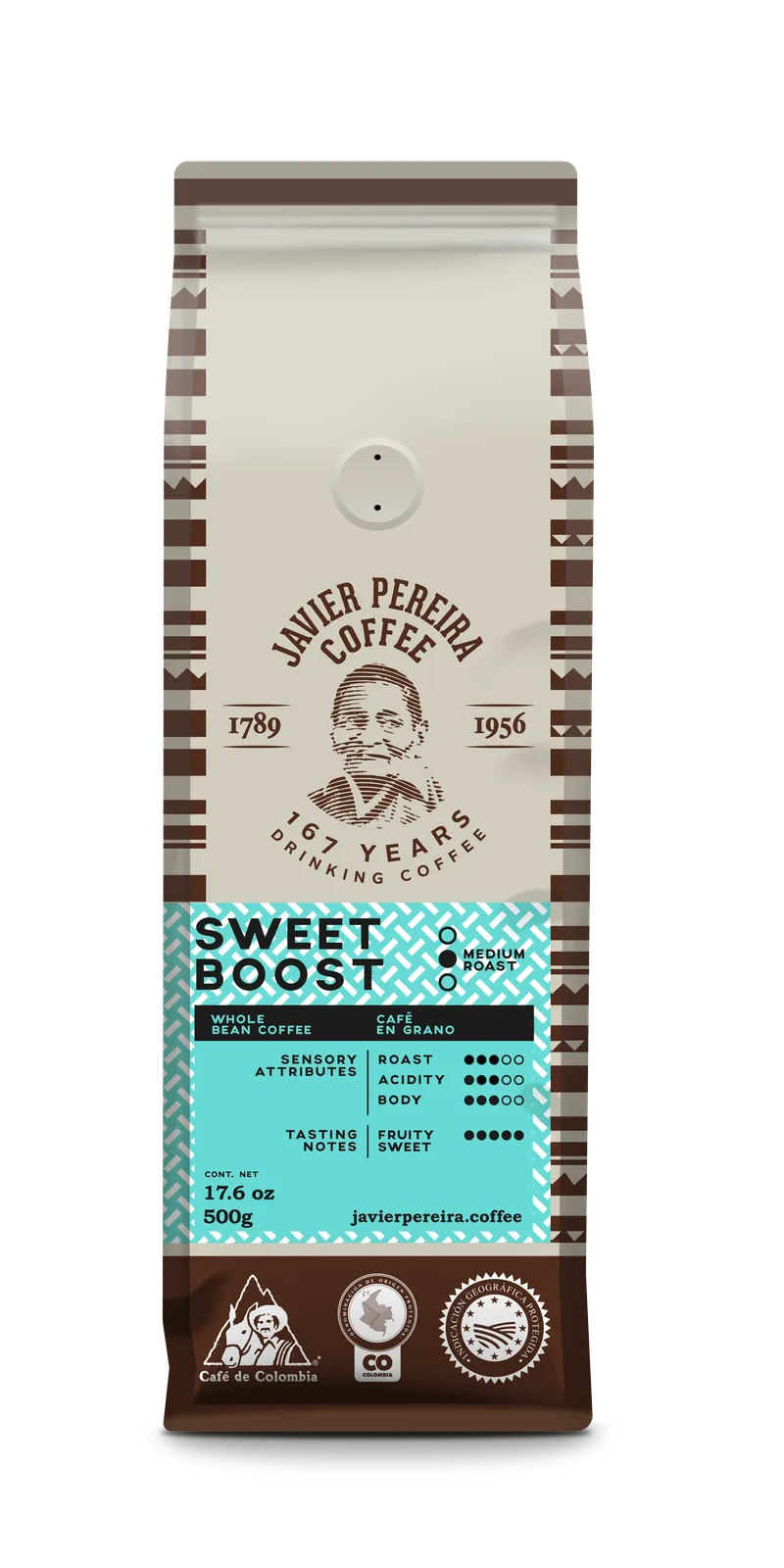SWEET BOOST · Sweet fruity Colombian coffee